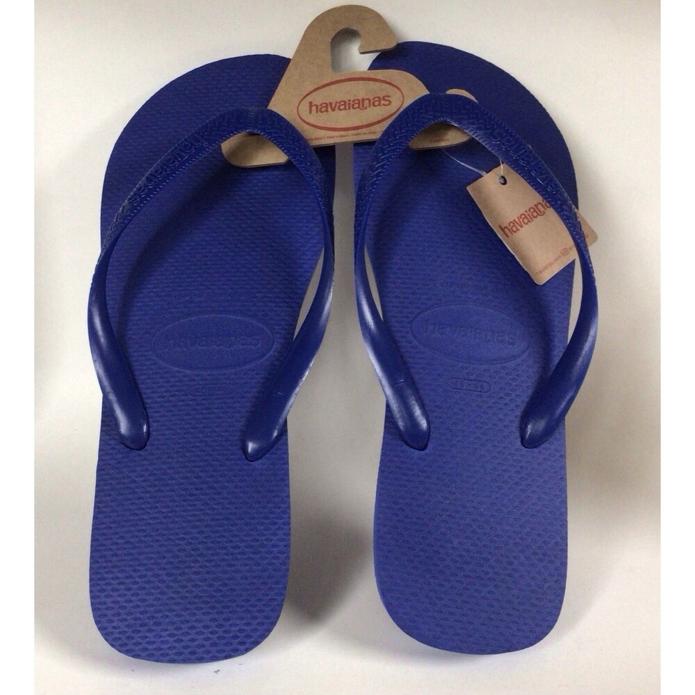 NEW HAVAIANAS Top Flip Flop Marine Blue Men's Sandals (Size 13 USA)